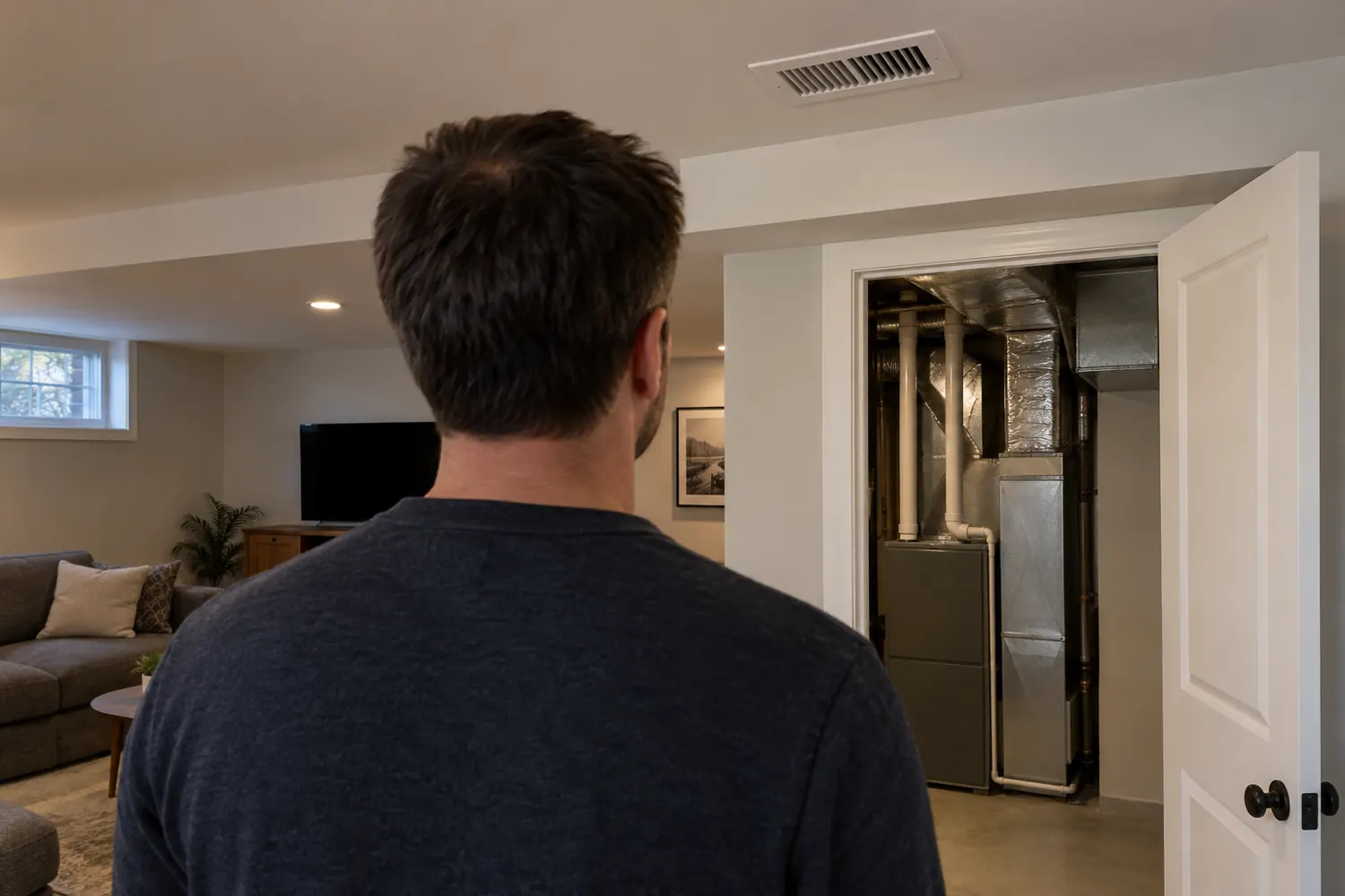 Bouche de ventilation et plafond intérieur